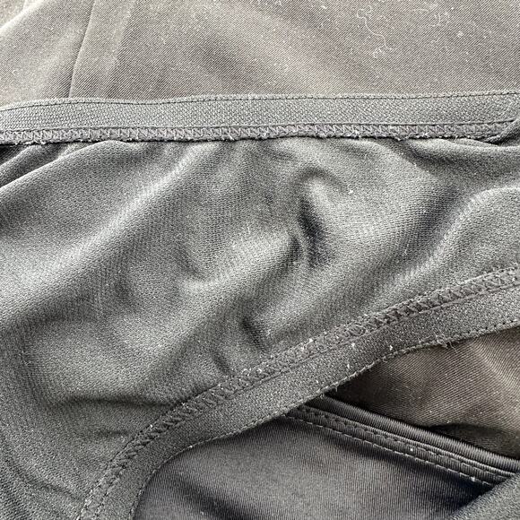 Nike Active Board Shorts Swim Pull On Mid Rise Logo Stretch Beach Black 1X - Picture 4 of 5